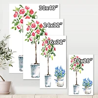 Designart - Blue and Red Houseplants