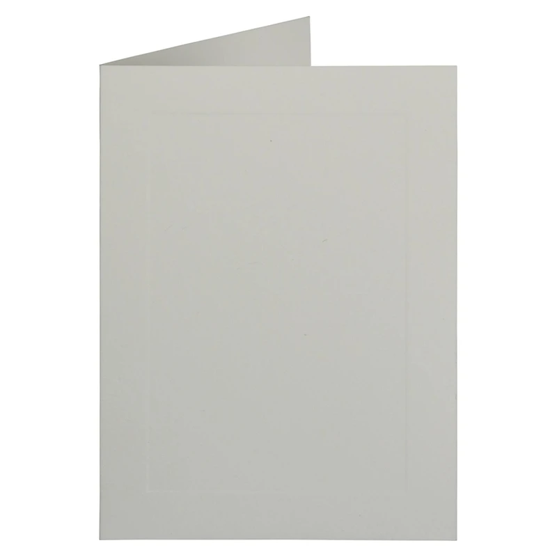 JAM Paper 4.625" x 6.25" White Panel Blank Foldover Cards, 100ct.