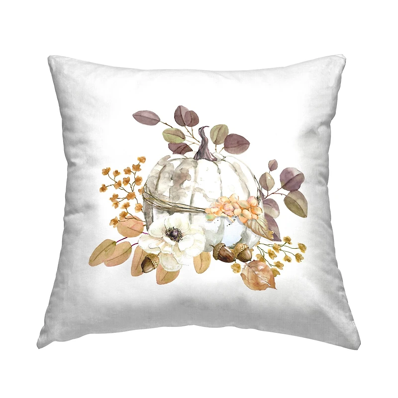 Stupell Industries Minimal Autumnal Botanicals Decorative Printed Throw Pillow