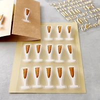 Champagne Glass Stickers by Recollections™