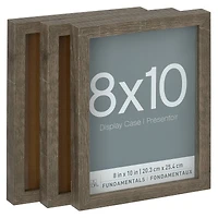 3 Pack Fundamentals 8" x 10" Gray Shadow Boxes by Studio Décor®