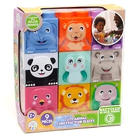 Roo Crew Cute Animal Construction Blocks Stack & Play