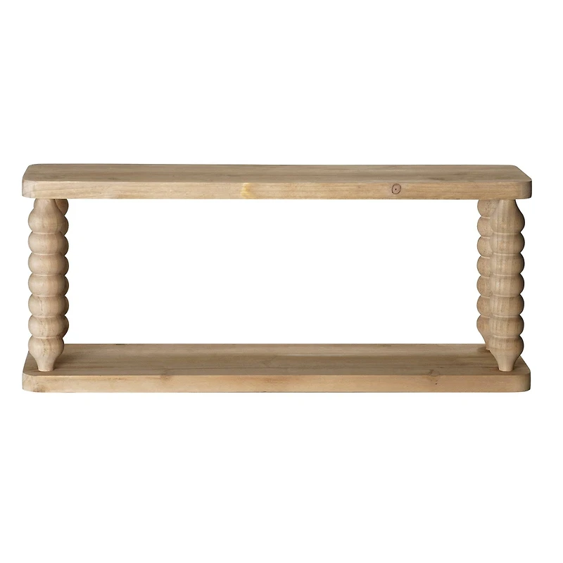 American Art Decor Galleon Wall Shelf, Brown - 22" x 9"