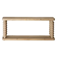 American Art Decor Galleon Wall Shelf, Brown - 22" x 9"