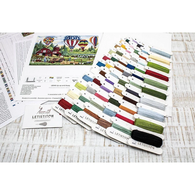 Letistitch Up Up and Away Counted Cross Stitch Kit