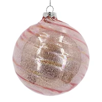 4" Pink Pearlescent Glass Ball Ornament by Ashland®