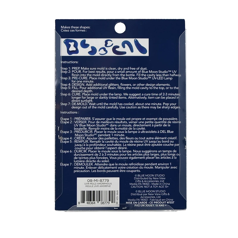 Blue Moon Studio™ UV Resin Craft Amorphous Shapes Mold