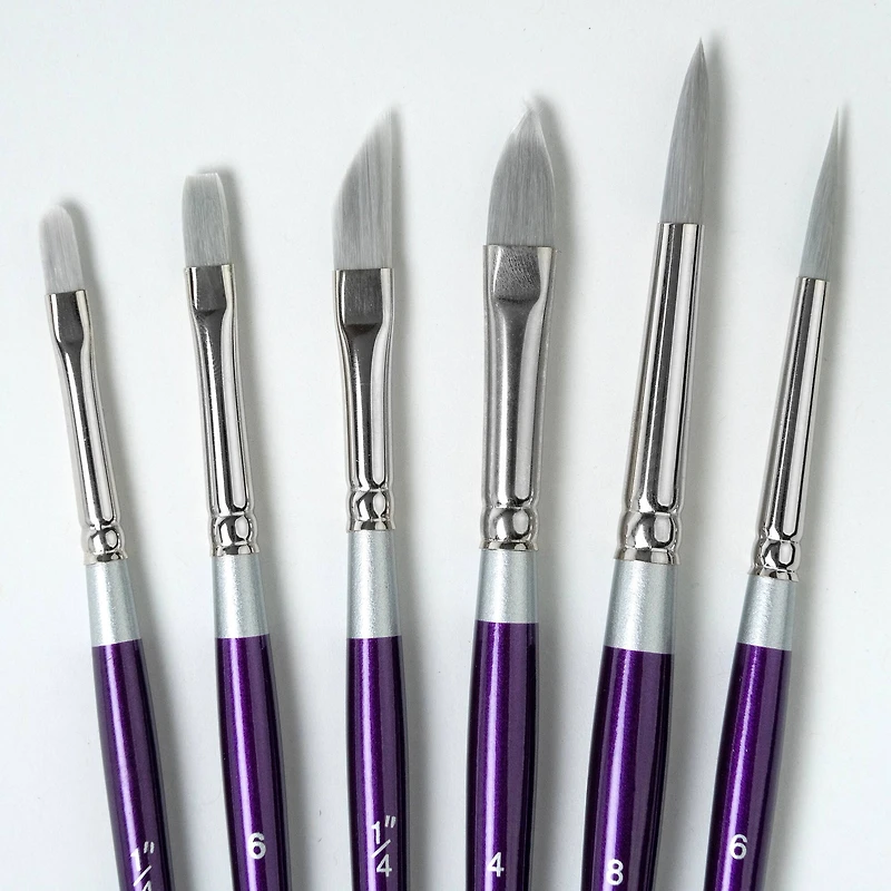 Silver Brush Limited Silver Silk 88® 6 Piece Creative Brush Set