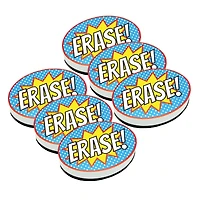 Ashley Productions Superhero Erase! Magnetic Whiteboard Eraser, 6ct.