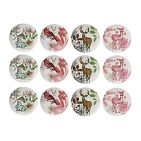 Hello Honey® 6" Woodland Animal Round Stoneware Plates, 12ct.