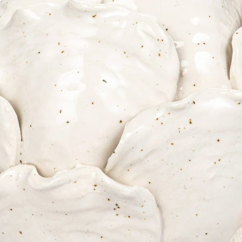 Hello Honey® 5" Cream Artichoke Tealight Stoneware Candle Holder