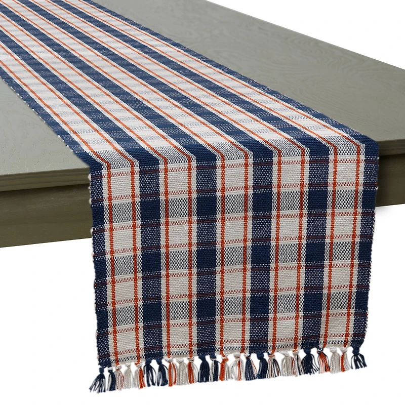 DII® 72" Autumn Farmhouse Plaid Table Runner
