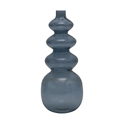 Hello Honey® 14.25" Contemporary Glass Flower Vase