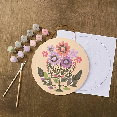 Folk Art Paint-by-Number Plywood Surface Kit by Artist's Loft®