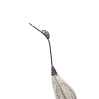 Set of 2 Brown Wood Coastal Bird Sculpture, 28", 34"