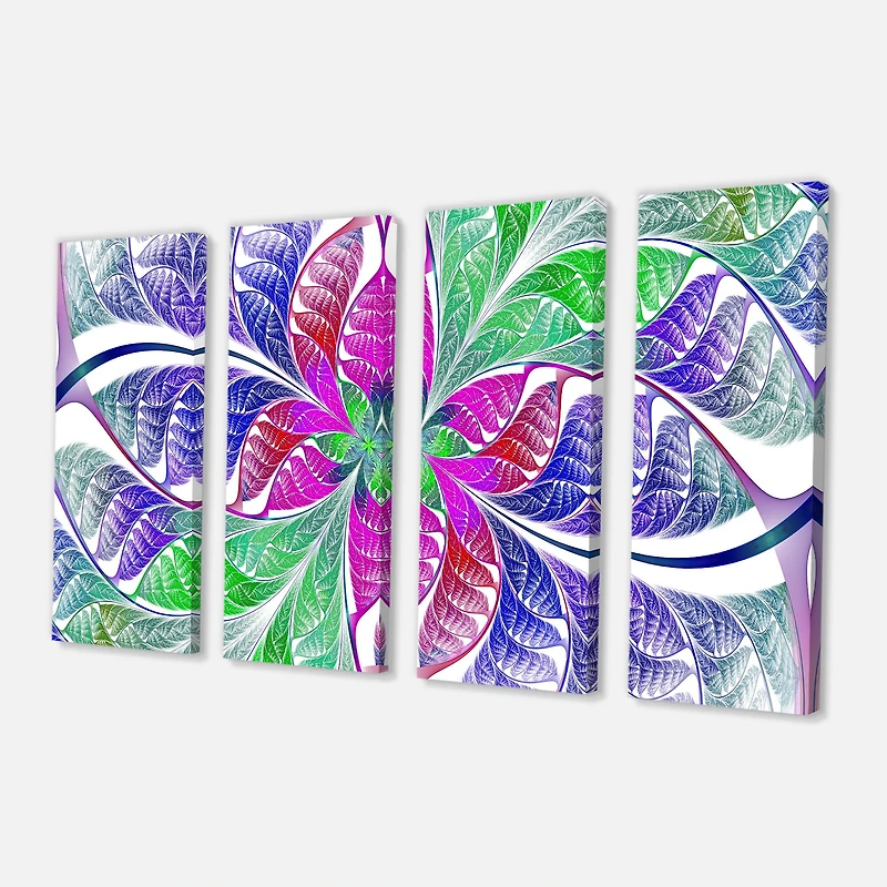 Designart - Flower like Fractal Stained Glass