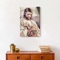 Jesus with Lamb Canvas Wall Art