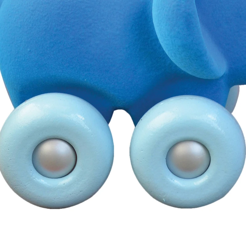 Rubbabu 7" Blue Elephant Aniwheelie Baby Toy