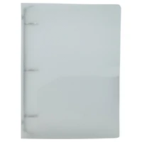 JAM Paper 1" Clear Plastic Mini 3-Ring Binder