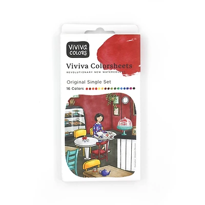 Viviva Colorsheet Original Single 16-Color Watercolor Set
