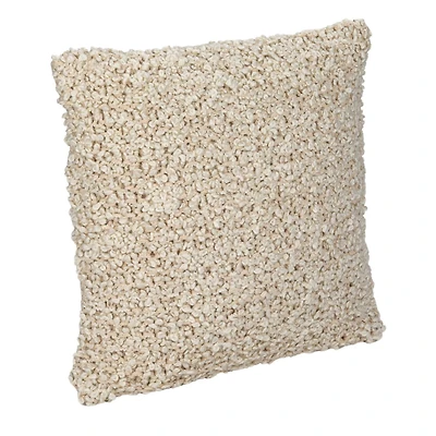 Hello Honey® 20" Woven Cotton Blend Bouclé Pillow
