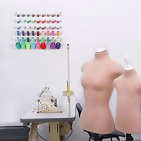 NEX™ White 54-Spool Wall-Mounted Sewing Thread Rack, 4ct.