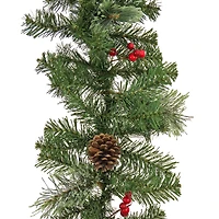 9ft. Evergreen & Cashmere Tips Garland