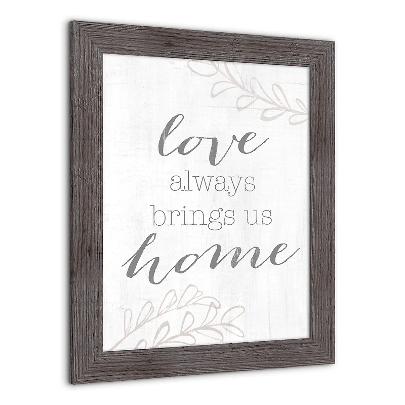 Love Brings Us Home Western Framed Print