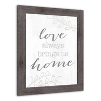 Love Brings Us Home Western Framed Print