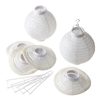 8" White Paper Lantern Set by Ashland®