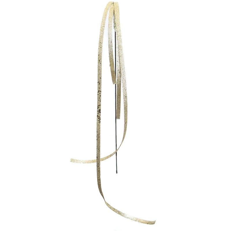 23" Hanging Gold Glitter Ribbon Stem by Ashland®