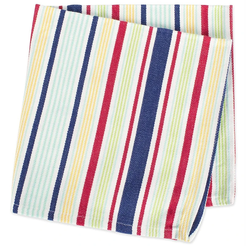DII® Basic Primary Saturated Stripe Cloth Dinner Napkins, 6ct.