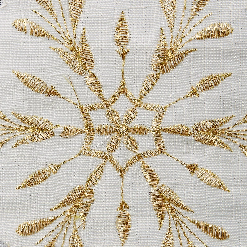 DII® 108" Snowflakes Embroidered Table Runner