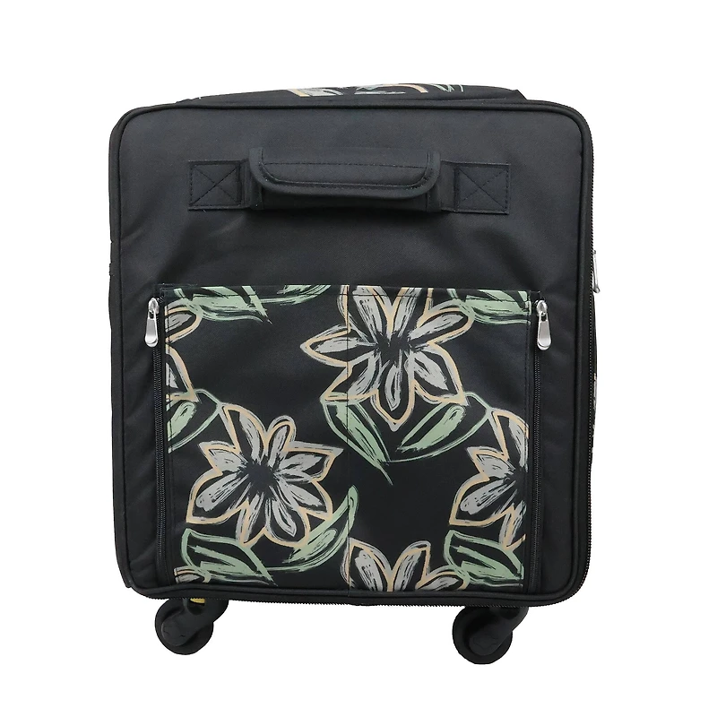 Everything Mary Floral Design Jumbo Rolling Craft Tote