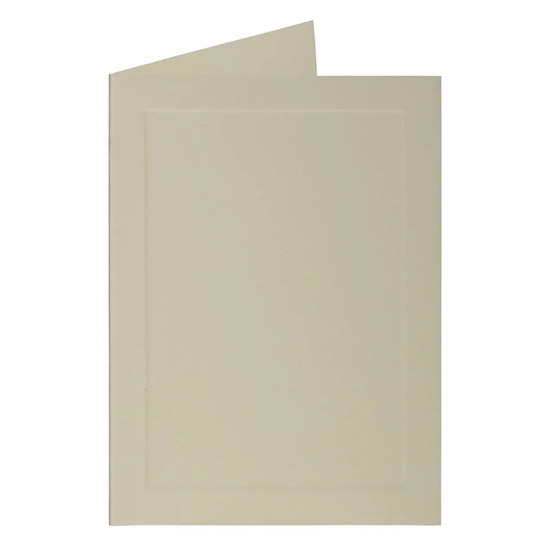 JAM Paper 3.5" x 4.875" Strathmore Ivory Wove Panel Blank Foldover Cards