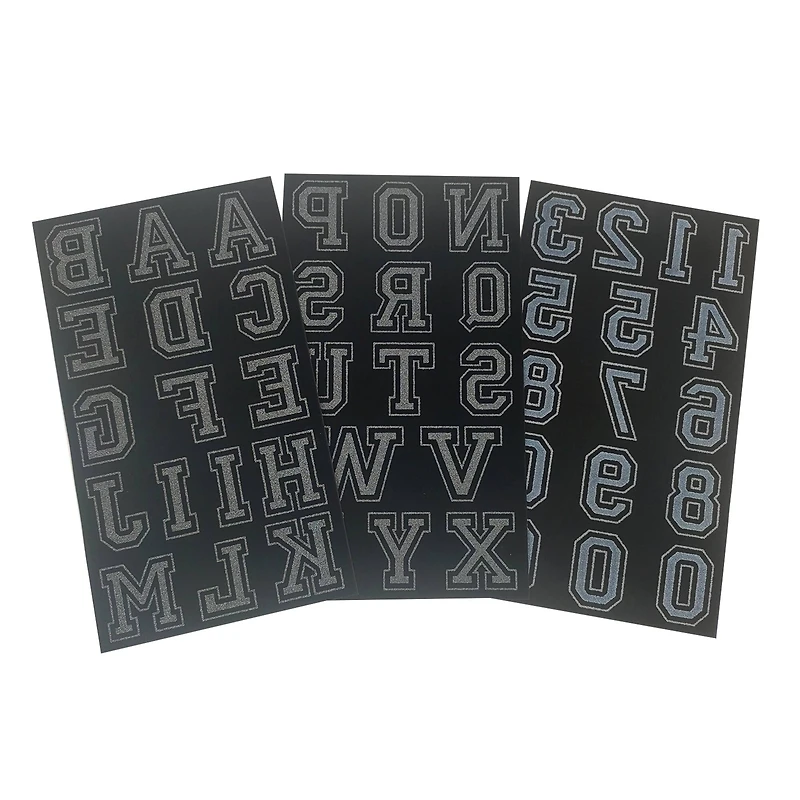 Iron-On Flocked Collegiate Letters & Numbers by Make Market