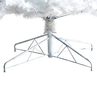 9ft. Pre-Lit White Artificial Christmas Tree, Clear LED Lights