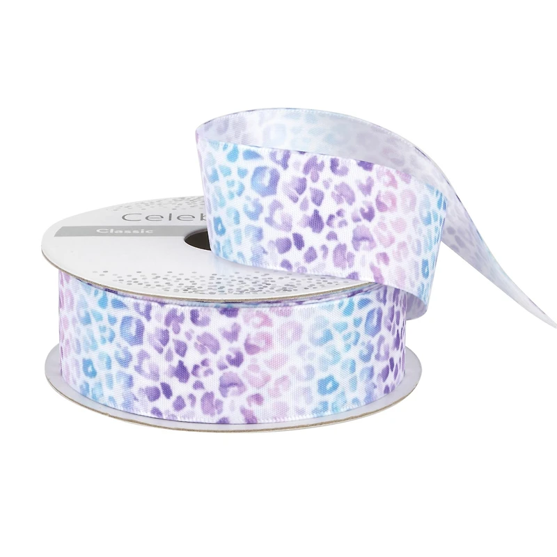 1'' x 5yd. Satin Floral Print Ribbon by Celebrate It®