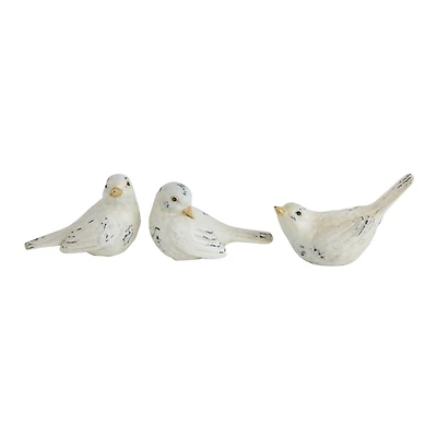 Hello Honey® Distressed White Finish Bird Set