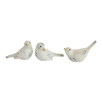 Hello Honey® Distressed White Finish Bird Set