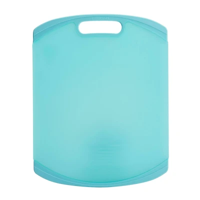 Farberware 14" Translucent Aqua Nonslip Poly Board