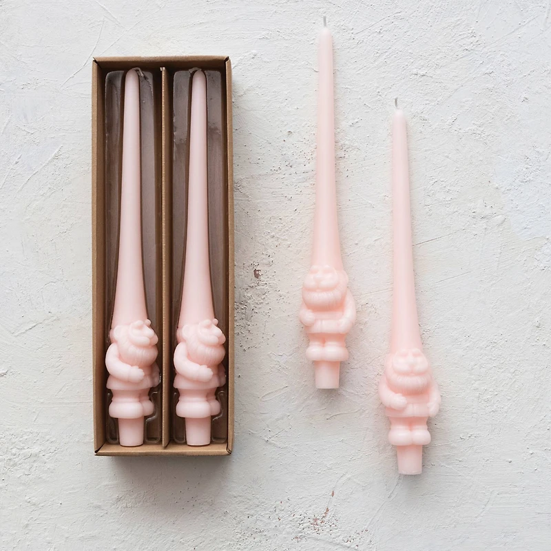 Hello Honey® 12" Blush Enchanted Gnome Taper Candles, 2ct.