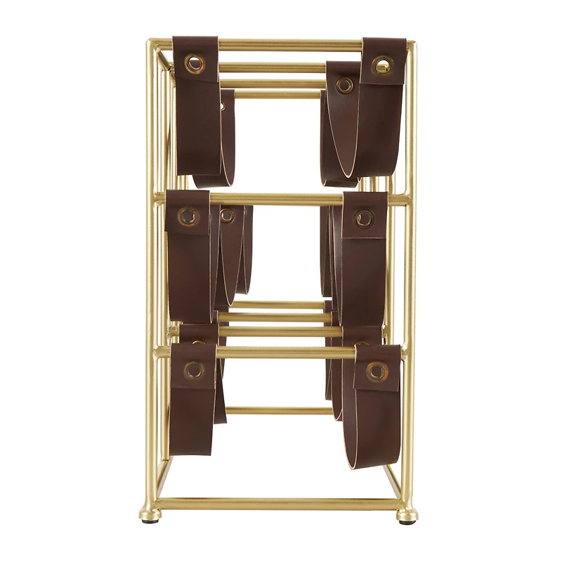 Gold Metal  Wine Rack