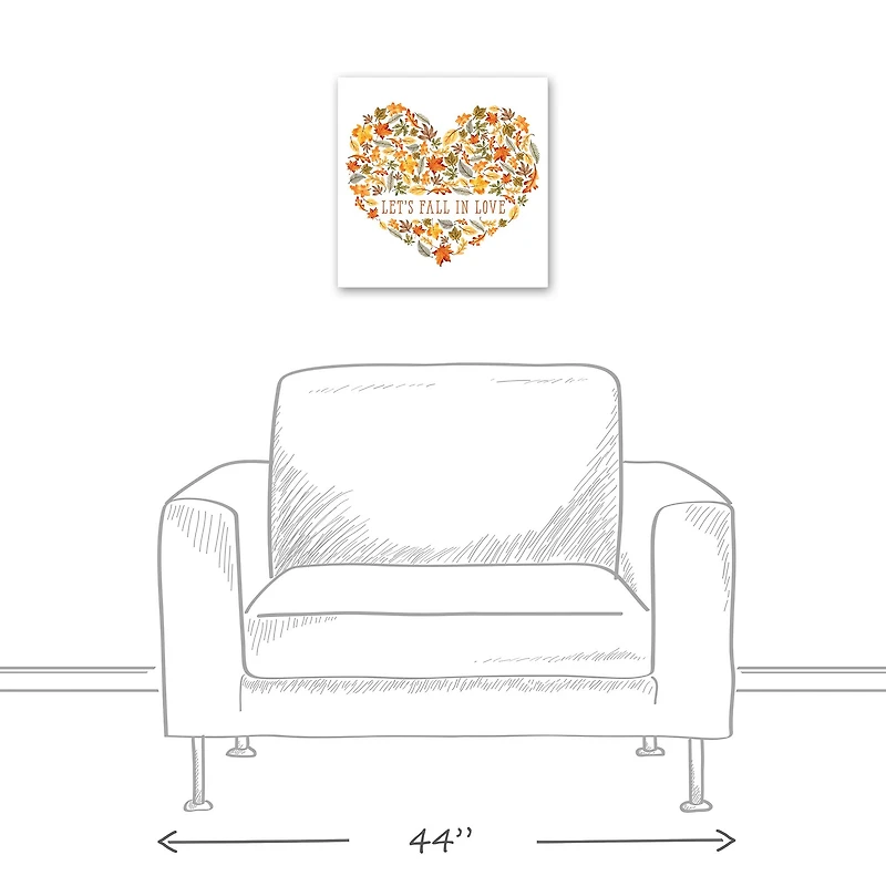 Let's Fall in Love Canvas Wall Art