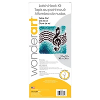 Wonderart® Treble Clef Latch Hook Kit