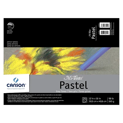 6 Pack: Canson® Mi-Teintes® Gray Tones Pastel Paper Pad, 12" x 16"
