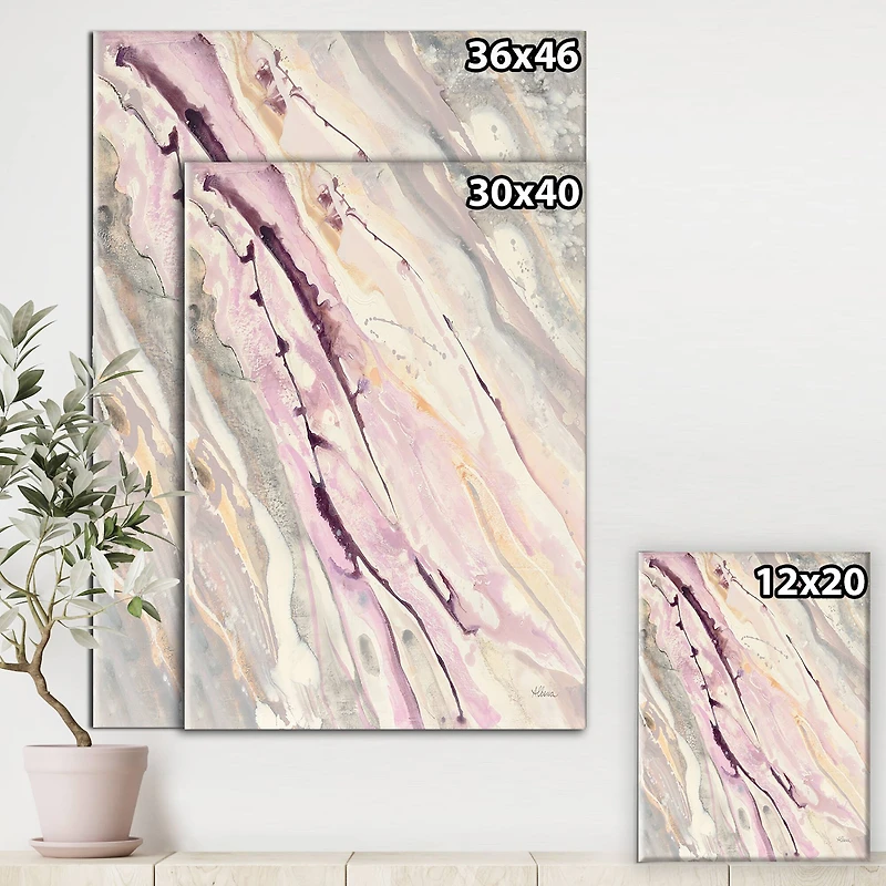 Designart - Shaby Pink Marble