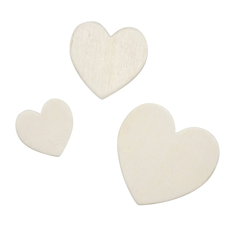 Heart Wood Shapes by Creatology™, 130ct.