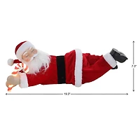 19.5" Lighted Sleeping Santa