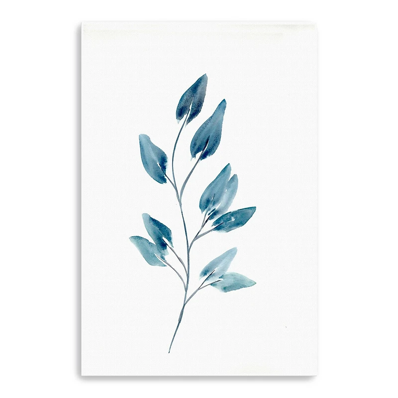 Farmhouse Leaves Blue II Canvas Giclee